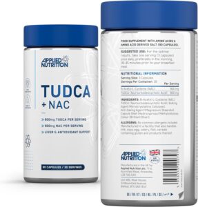 Applied Nutrition TUDCA + NAC - Liver & Antioxidant Support Bile Salts 800mg Tauroursodeoxycholic Acid 90 Caps - Görsel 4