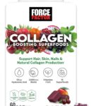 Force Factor Collagen Superfoods Women with Biotin Hyaluronic Acid and Vitamin C for Hair Skin Nails 60 Chews