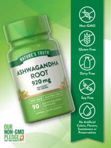 Nature's Truth  Ashwagandha Root 460 mg 90 Quick Release Caps - Görsel 2