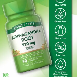 Nature’s Truth  Ashwagandha Root 460 mg 90 Quick Release Caps