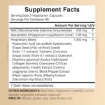 NatureBell NAD+ 11-in-1 Complex 1,500 mg NMN Alternative Resveratrol CoQ10 Hyaluronic Acid, Fisetin 240 Veggie Caps - Görsel 3