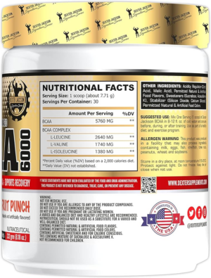 Dexter Jackson BCAA 6000 232 Gram – 30 Servis