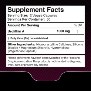 Wellness Labs Liposomal Urolithin A Capsules 1,000mg 120 Caps - Görsel 2