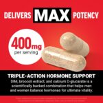 Force Factor Estrogen Balance for for Hormonal Acne, Metabolism, Menopause Dım Max, 400 mg, 60 Caps - Görsel 4