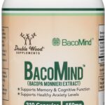 Double Wood BacoMind 210 Vegan Capsules, Promotes Learning and Memory, Reduces Anxiety
