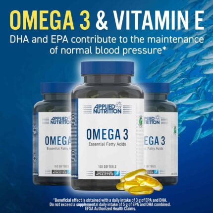 Applied Nutrition Omega 3(Balık yağı) DHA+EPA 100 Softgels