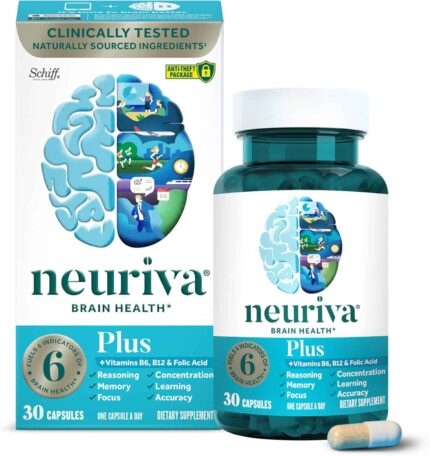 Neuriva Plus Brain Memory Focus Nootropics Cognitive Phosphatidylserine 30 Caps