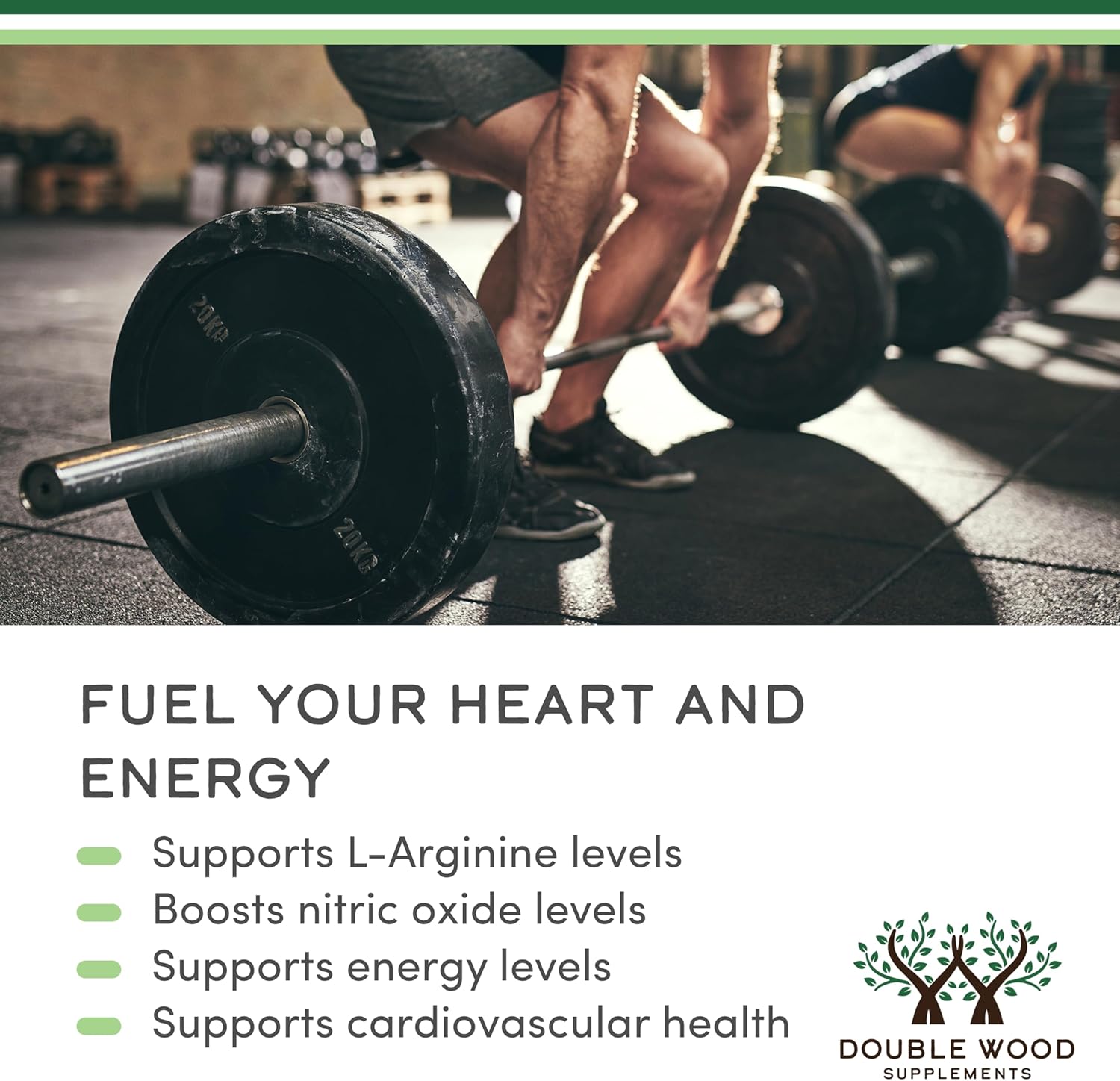 Double Wood L Citrulline 1200mg L-Arginine Nitric Oxide Booster Muscle Recovery to Improve Muscle - Görsel 3