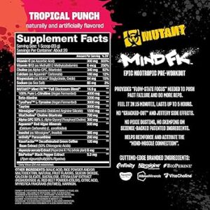 Mutant Mind FK - Epic Nootropic PreWorkout 20/40 SERVİS - Görsel 3