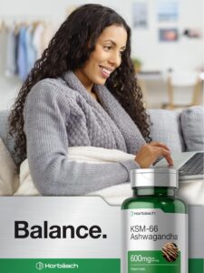Horbaach KSM66 Ashwagandha 600mg | with L-Theanine 60 Tablet - Görsel 3