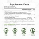 Deal Supplement Nitric Oxide Booster Arginine Akg & Citrulline Panax Complex Energy 3,000mg 300 Caps - Görsel 3