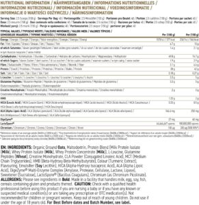 Applied Nutrition Critical Mass Professional - Lean Mass Gainer 6 Kg - 40 servis - Görsel 5