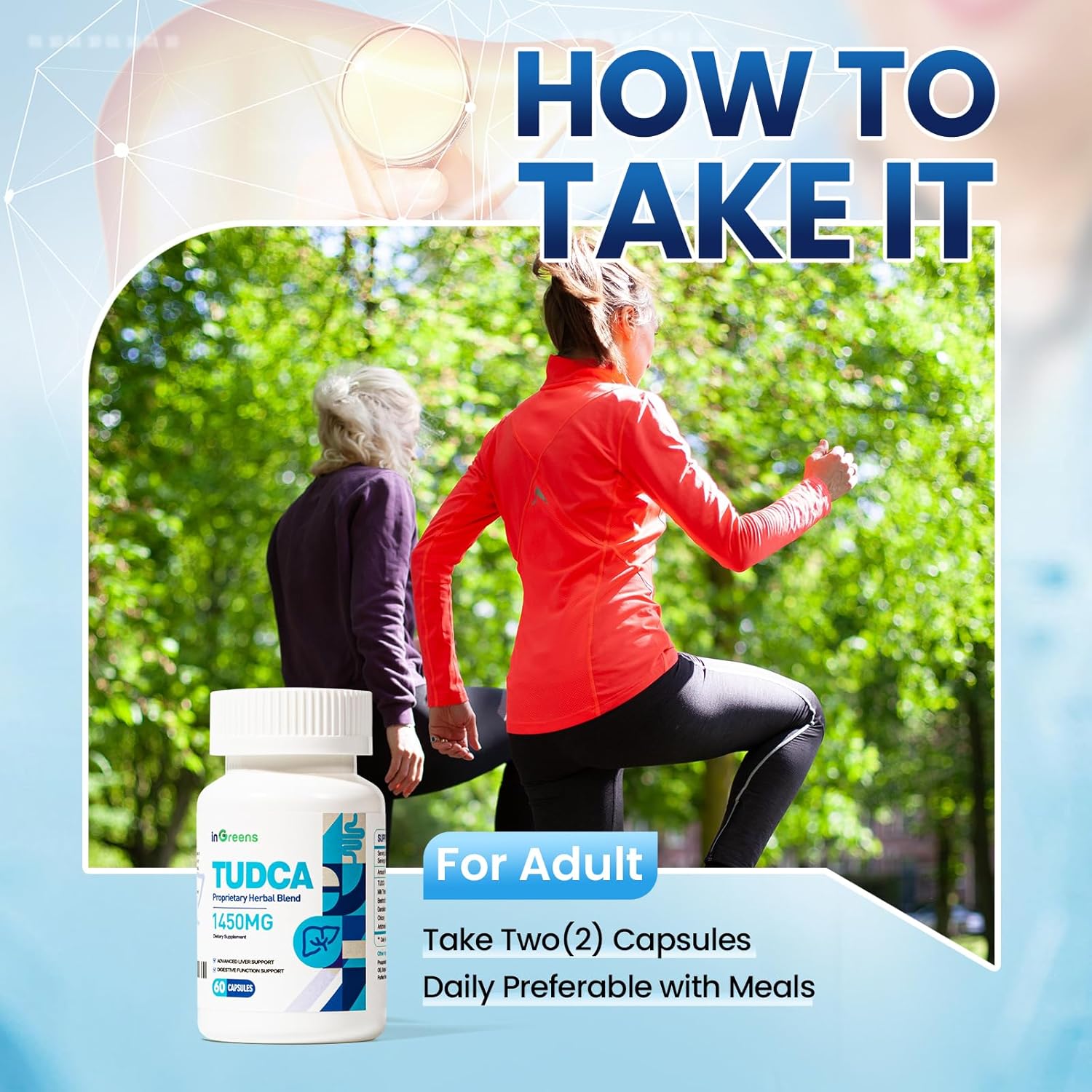 inGreens TUDCA+Milk Thistle 1450MG Health for Liver Kidney Cleanse Detox and Repair 60 Caps - Görsel 4