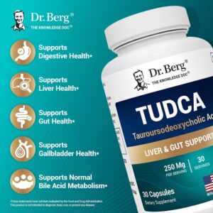 Dr. Berg TUDCA Tauroursodeoxycholic Acid Liver Health Bile Flow Gallbladder Digestive Health 30 Caps - Görsel 2