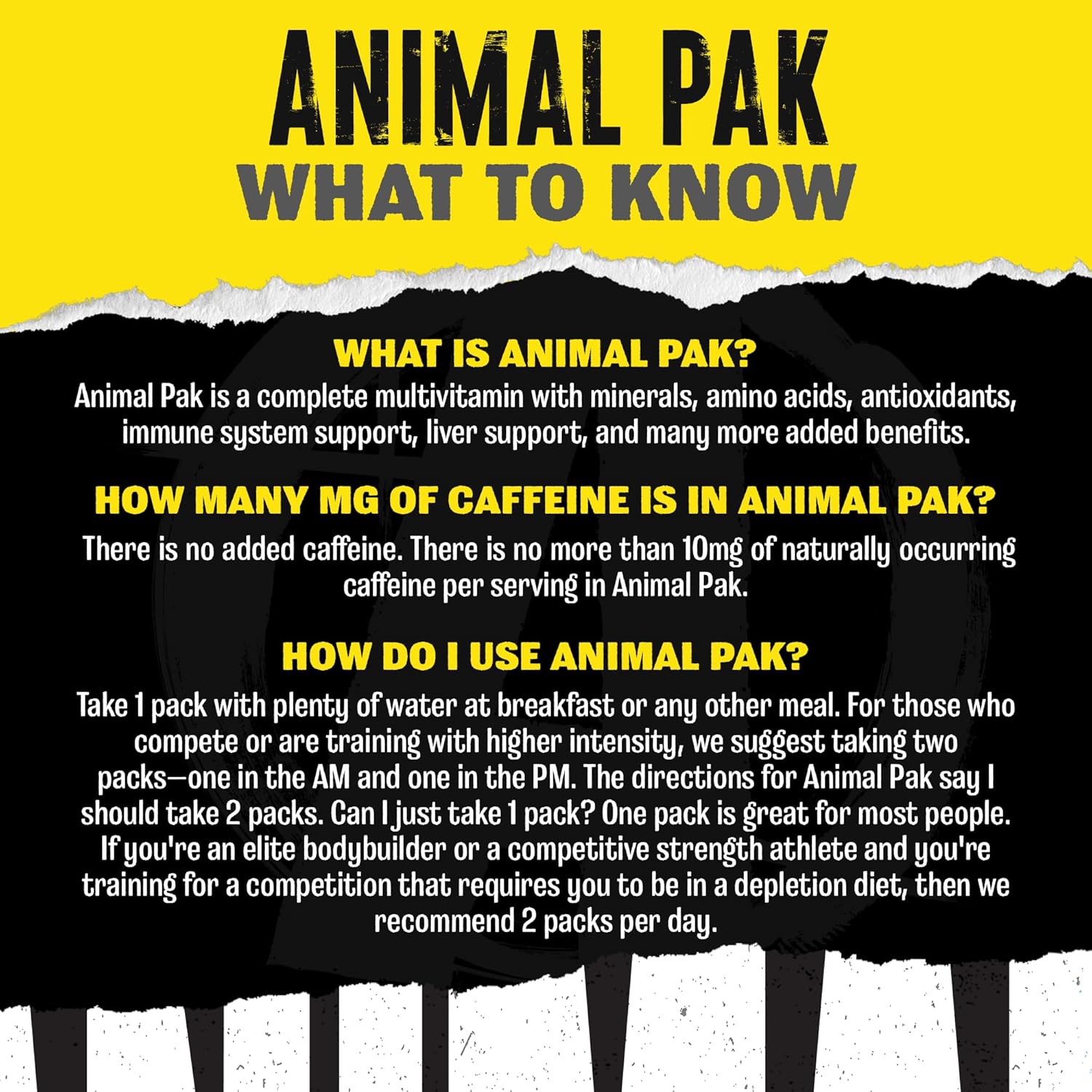 Universal Animal Pak - Convenient Multivitamin for Men & Women Daily All-in-One Vitamin & Supplement Pack - Görsel 5