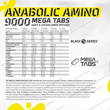 OLIMP Anabolic Amino Mega Tabs 9000 300 Tabs - Görsel 2
