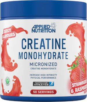 Applied Nutrition Creatine Monohydrate Powder 250g – 100% Micronized Creatine 50 Servings