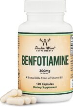 Double Wood Benfotiamine 300mg Thiamine B1 Levels More Absorbable Than Thiamine 120 Caps