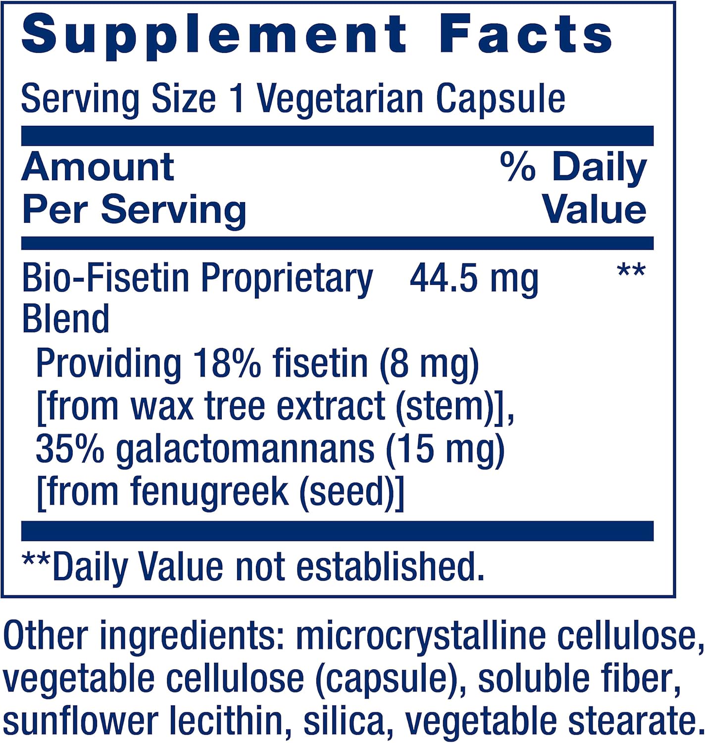 Life Extension Bio Fisetin Fenugreek Seed Cellular Health Brain Cognitive Health 30 Caps - Görsel 2