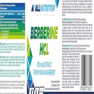 Allnutrition Berberine Hcl Plus Glucose Support 90 Caps
