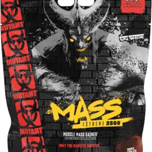 Mutant Mass Extreme Gainer – Whey Protein Powder – Build Muscle Size and Strength – High Density Clean Calories