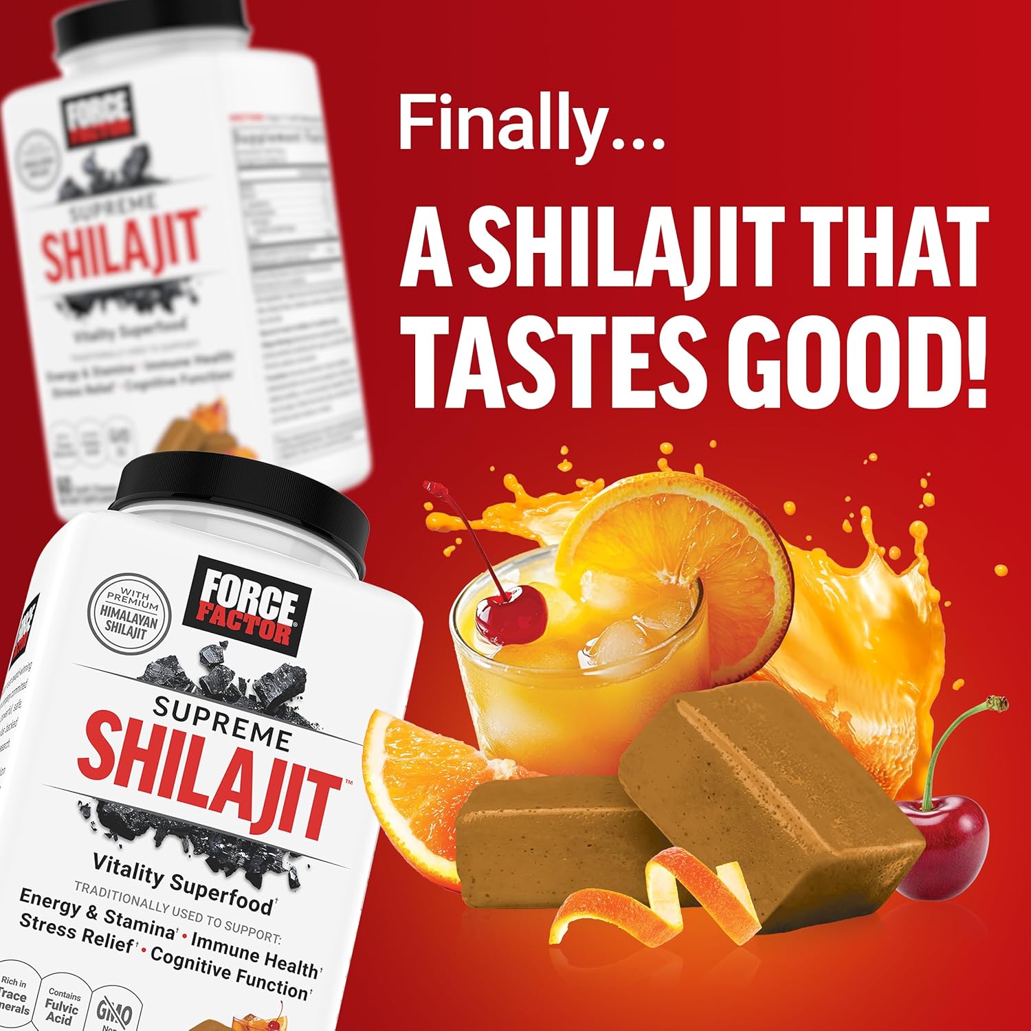 Force Factor Supreme Shilajit, Premium Himalayan Shilajit Trace Mineral Immune Health 60 Chews - Görsel 3