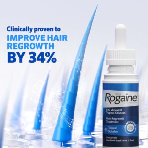 Rogaine Men's Extra Strength 5% Minoxidil Solution 3 Mo Supply, 3x 2 Fl Oz - Görsel 2