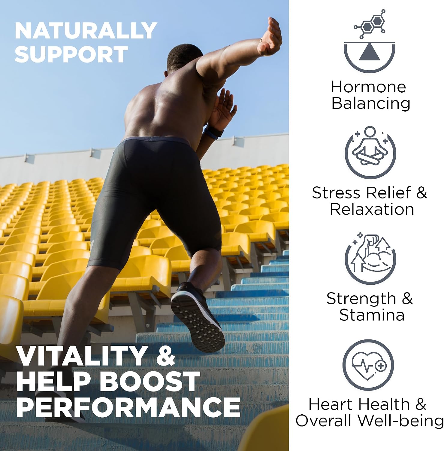 Nutrivein Premium Himalayan Shilajit with Irish Sea Moss Tongkat Ali Ashwagandha 1500 mg - 60 Caps - Görsel 3