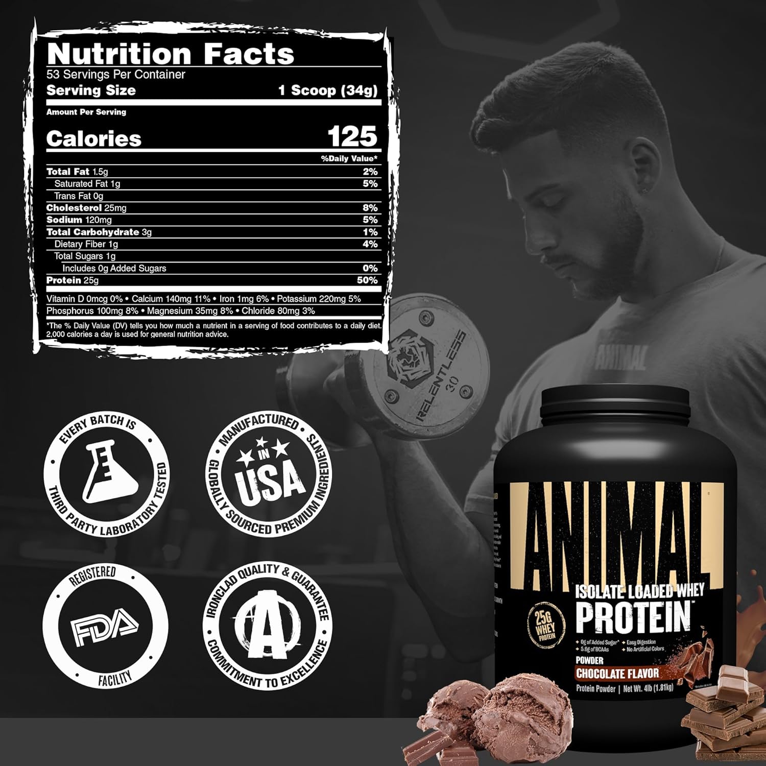 Universal Animal Whey Isolate Protein Powder - Görsel 3