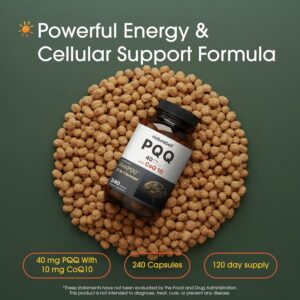 NatureBell PQQ with CoQ10 Coenzyme Brain Support 240 Caps
