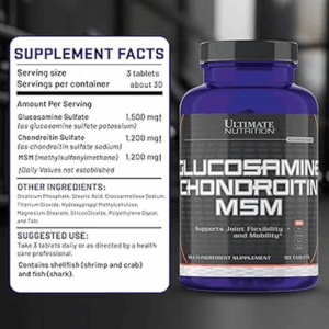 Ultimate Nutrition Glucosamine(Glukozamin) Chondroitin MSM 90 Kapsül - Görsel 2