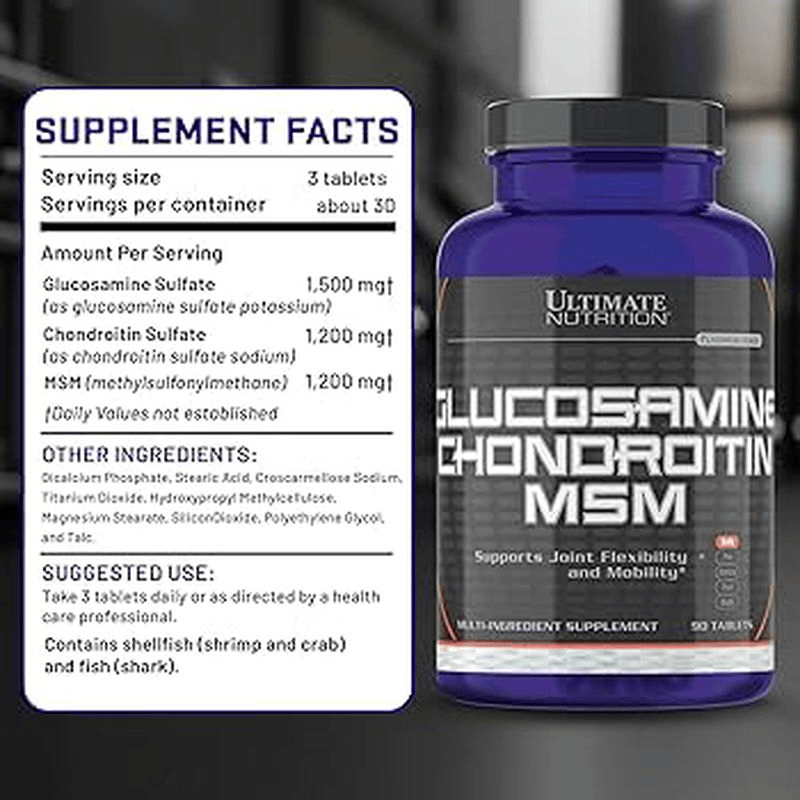 Ultimate Nutrition Glucosamine(Glukozamin) Chondroitin MSM 90 Kapsül