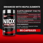 Nutrex Niox Nitric Oxide Arginine Nitrate+Vitamin C Muscle Pump Booster 90 Tablet
