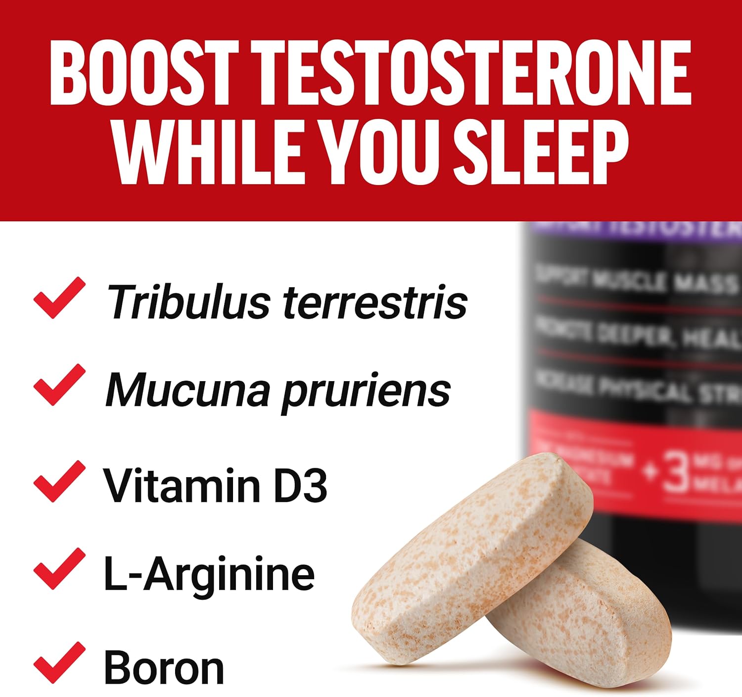 Force Factor Test X180 PM Testo Booster for Men Sleep and Recovery - 120 Caps - Görsel 4