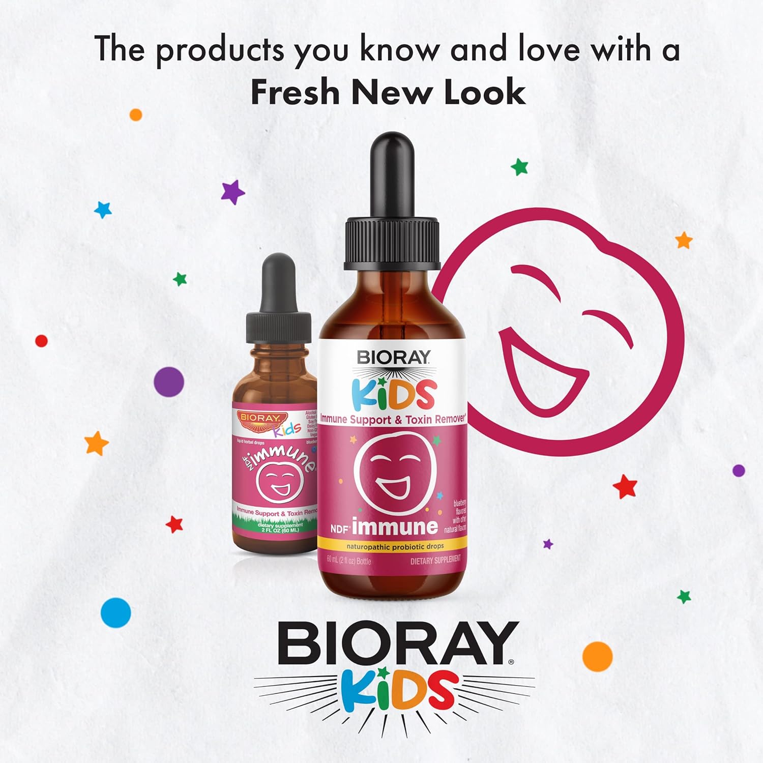 BIORAY Kids NDF Immune Blueberry Immune Support Toxin Remover – Vegan Gluten Free – Approx 30 Servings