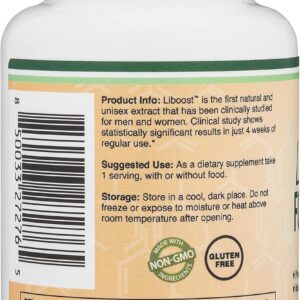 DOUBLE WOOD Liboost Libido Booster For Women Damiana Leaf Extract 600 mg 60 Caps Bayanlara özel