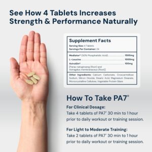 HPN PA 7 Phosphatidic Acid Muscle Builder Boost mTOR Build Mass and Strength Leucine Astragin 96 tab - Görsel 3