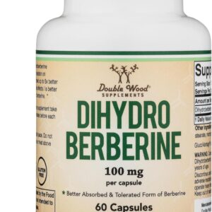 Double Wood Dihydroberberine Patented GlucoVantage Berberine 100mg 60 Caps