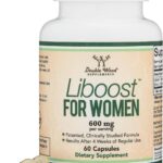 DOUBLE WOOD Liboost Libido Booster For Women Damiana Leaf Extract 600 mg 60 Caps Bayanlara özel