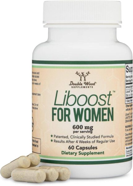 DOUBLE WOOD Liboost Libido Booster For Women Damiana Leaf Extract 600 mg 60 Caps Bayanlara özel