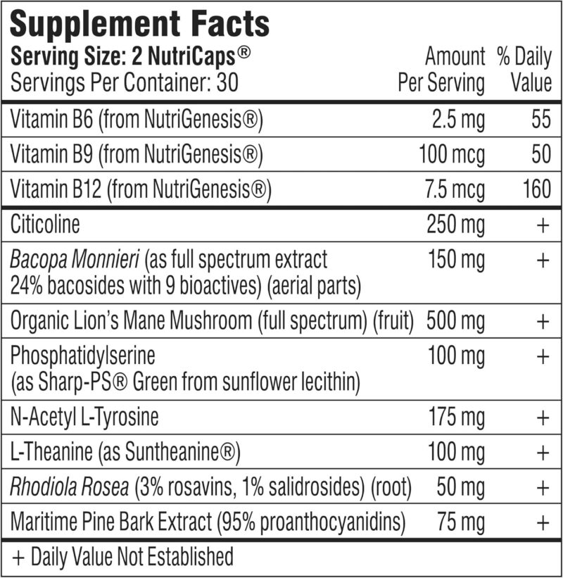 Mind Lab Pro Universal Nootropic Brain Booster Focus, 60 Caps - Görsel 5