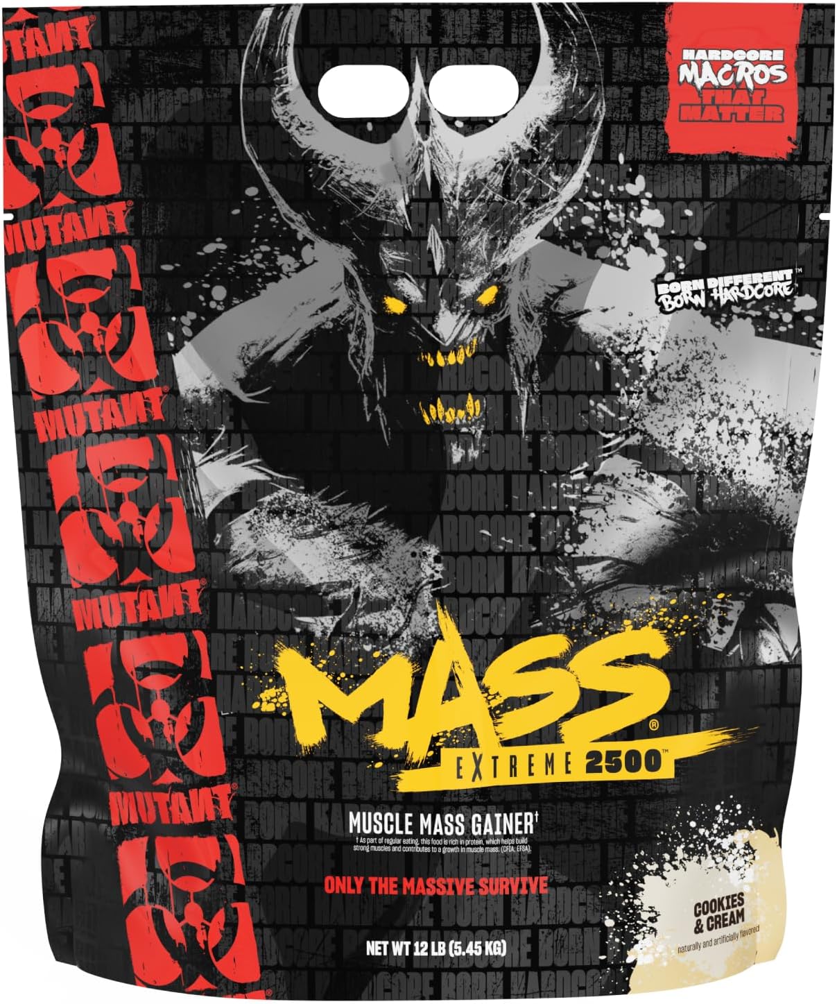 Mutant Mass Extreme Gainer – Whey Protein Powder – Build Muscle Size and Strength – High Density Clean Calories - Görsel 2