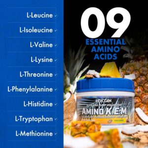 Evogen Amino K.E.M EAA & BCAA Powder Pump Amino Acids Muscle Growth Hydration 468 gr