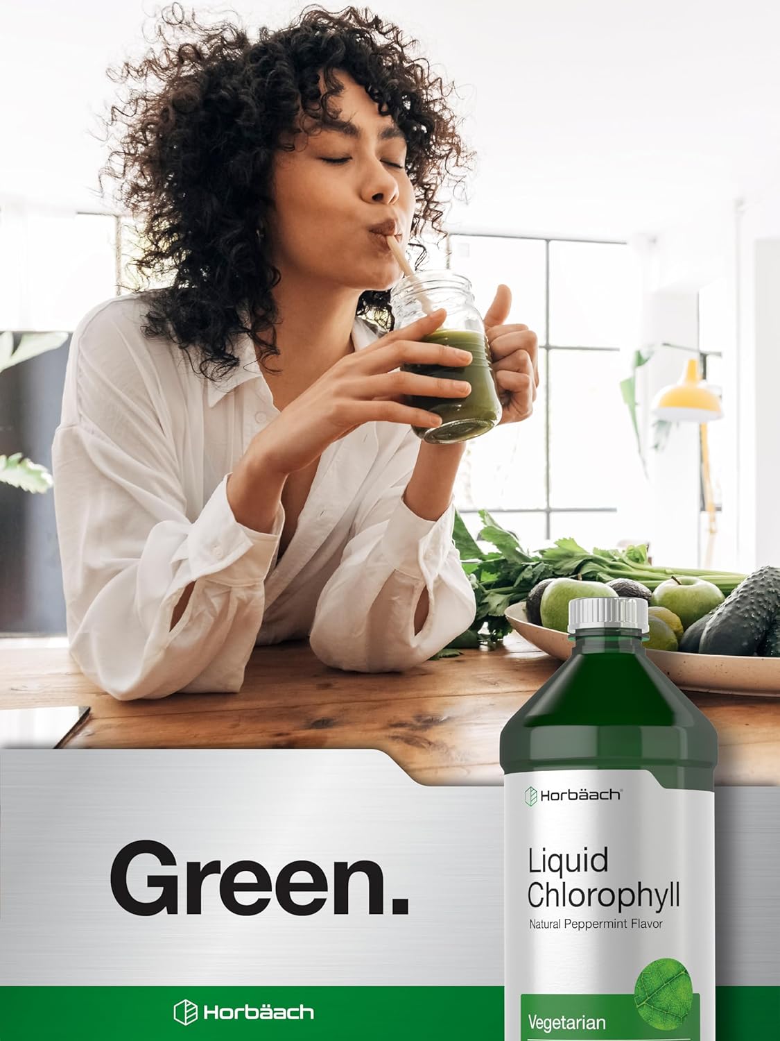 Horbaach Chlorophyll 100mg 32oz Liquid 473 ml - Görsel 2