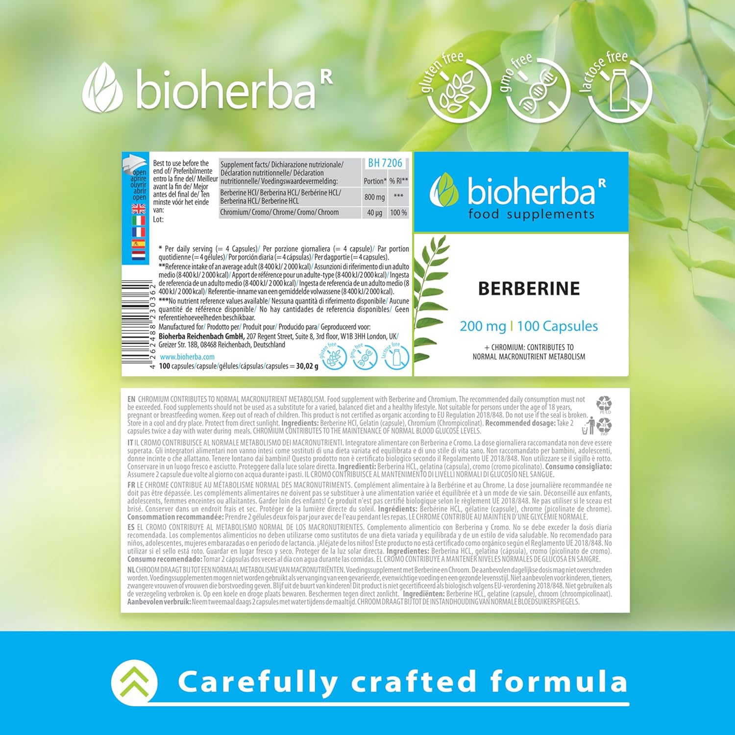 Bioherba Berberine Antioxidant(Antioksidan) 200 mg 100 caps - Görsel 2