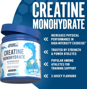 Applied Nutrition Creatine Monohydrate Powder 250g – 100% Micronized Creatine 50 Servings - Görsel 6