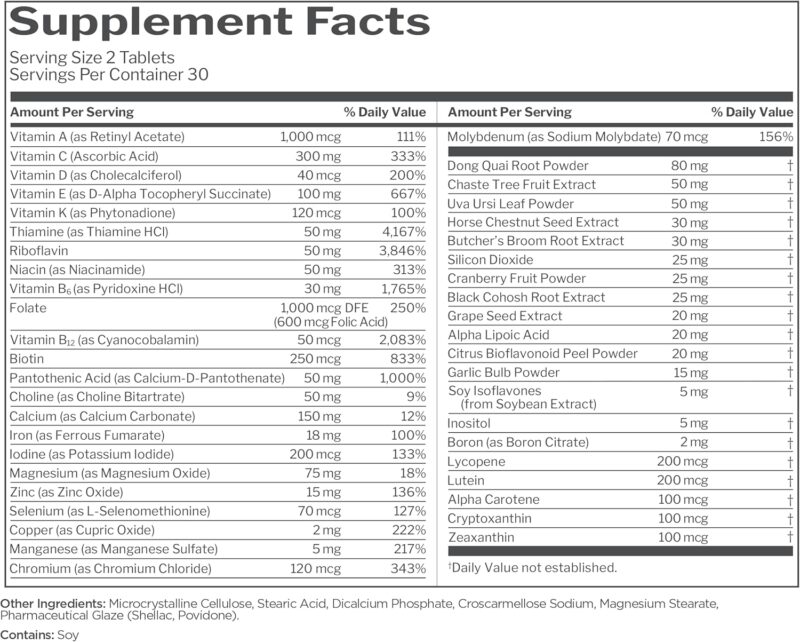 Rule 1 Women's Multivitamin 60 Tablet - Görsel 5