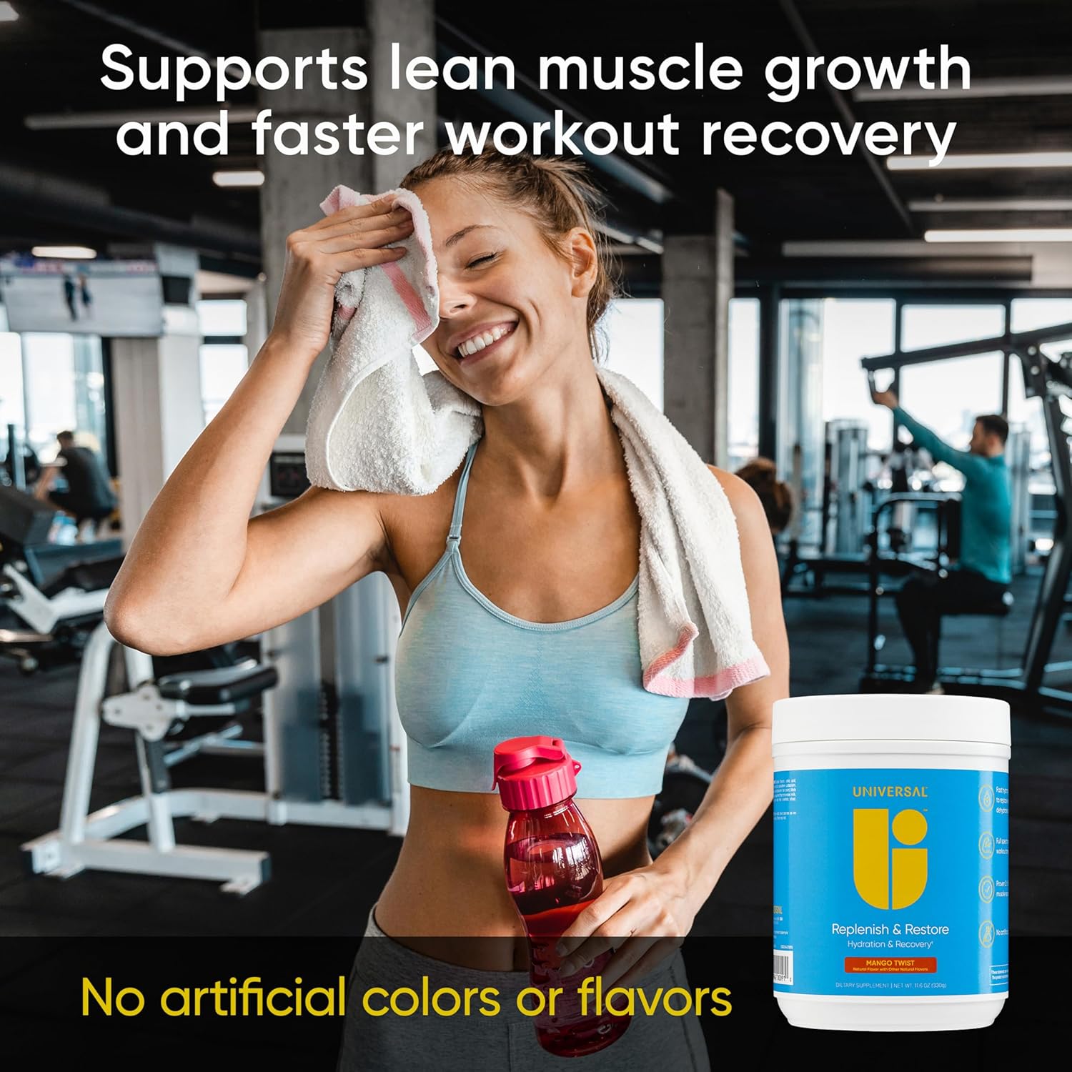 Universal Replenish & Restore Amino Electrolytes & Hydration Lysine, Glutamine, Tryptophan 330 g - Görsel 4