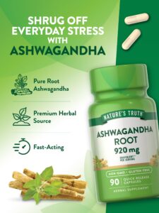 Nature's Truth  Ashwagandha Root 460 mg 90 Quick Release Caps - Görsel 3