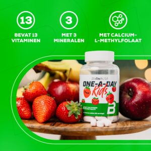 BIOTECH USA One-A-Day Kids Vitamin + Mineral - 90 chewable çiğneme tab +4 Çocuklara özel) USA MENŞEİ - Görsel 3